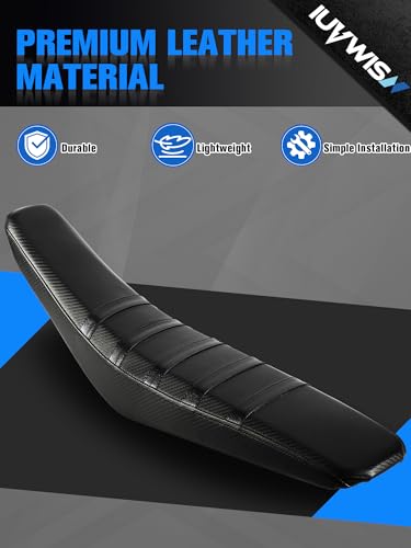 Image of Seat Cover for Talaria XXX X3, Electric Dirt Bike Soft Seat Cover Compatible Fit for Taparia X3 Ribbed Easy Installation Black