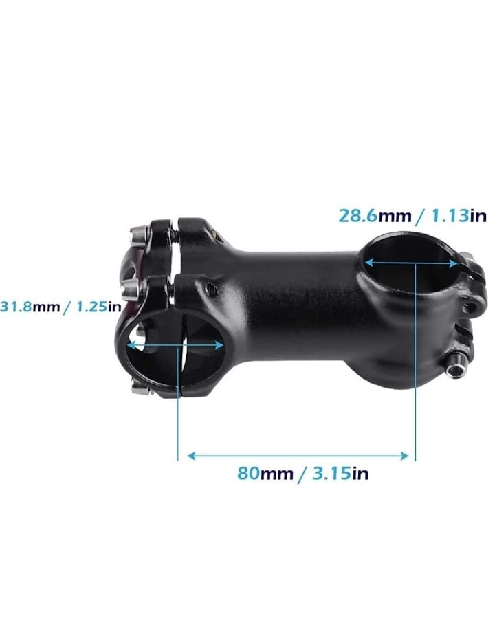 Bike 24 automobile,Aluminum Alloy Bicycle Handlebar Riser Mountain Bike Stem Short Handlebar Stem for Most Bicycle, Road Bike 1