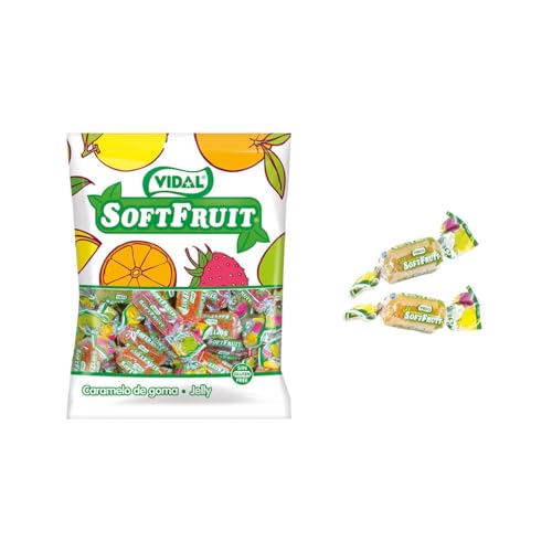 Vidal Golosinas – SoftFruit 14 × 90 g | Caramelos de goma surtidos sabor frutas | Pack de chuches sin gluten para fiestas y candy-bar