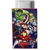 Trapuntino Estivo Marvel Avengers 150x250 cm Copriletto Singolo Leggero per Bambini 100 GS...