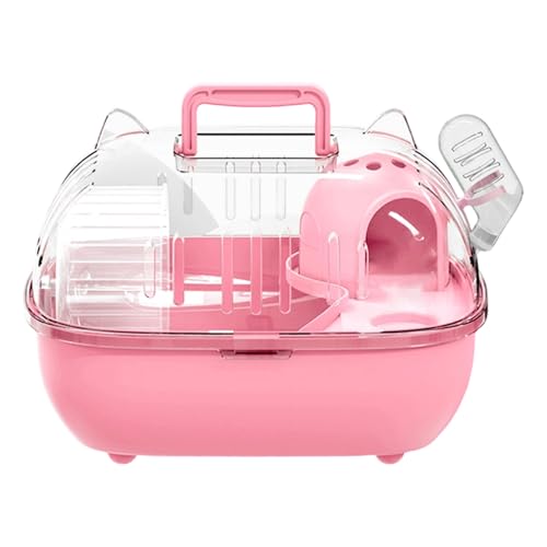 Petit transporteur pour animaux de compagnie | Cage de sortie à couverture transparente – Cage de voyage pour Hamster, pour lapins, rongeurs, lézards,...