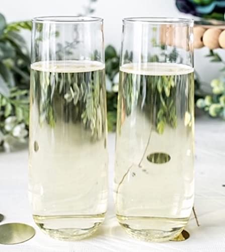 Spekaspaus Tm 4 Unbreakable Stemless Champagne Flutes -12 Oz-100% Tritan Plasticware - Shatterproof, Reusable, Dishwasher Safe, Bpa-Free #TOP2