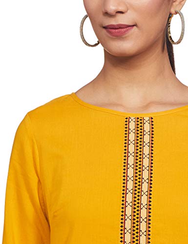 Image of Amazon Brand - Myx Women Cotton A-Line Kurta