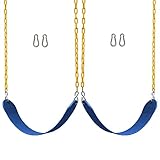Jungle Gym Kingdom Swing Set Accessories - 2 Pack, Heavy Duty Parts, Chain & Seat - Playground Swings for Kids Backyard Outdoor Swingset
