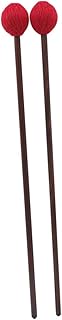 Toyvian Mazas para Tambor de Lengüeta Marimba Duraderas Mango Rojo Accesorio Percusión Profesional