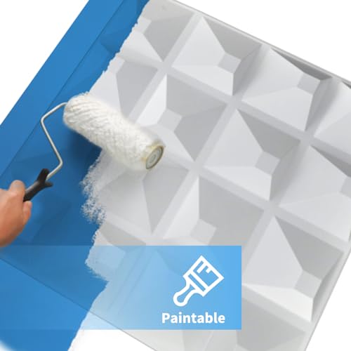 Image of Art3d Decorative 3D Wall Panel, 32 Sq.FT PVC Interior Wall Decor for Living Room, Bedroom, Lobby, Office, Shopping Mall, White