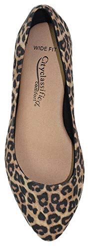 Soda City Classified Women Casual Flat Office Shoes Wide Width Fit Pointy Toe W-Hold2