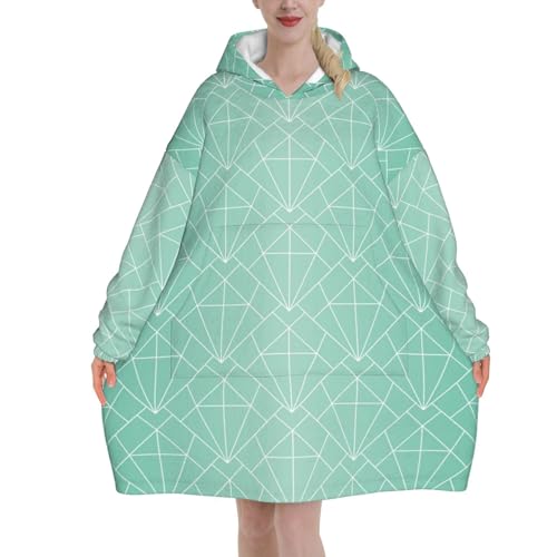 Sweat à capuche plaid en flanelle motif Art déco pour soirées d hiver