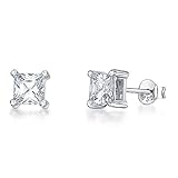 ohrstecker brauner stein 925 Sterling silver-tarnish gratis