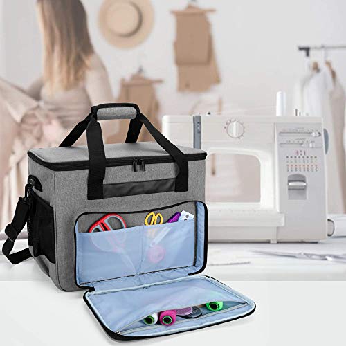 Teamoy Sewing Machine Case, Carrying Tote Bag Storage Organizer, Gray by Teamoy - Image 7