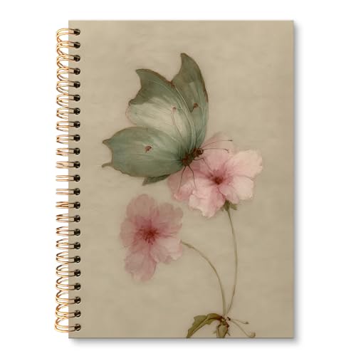 Carnet à spirale vintage pour prise de notes et journal intime