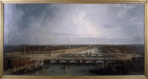 Pintura en lienzo del Puente de Londres George Dance 60x90cm para cubrir paredes vacías de casa