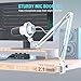 FIFINE Dynamic Microphone with Boom Arm, Studio Vocal XLR Microphone, Podcast USB Mic Kit for PC with Mute Button, Volume Knob, Headphone Jack, for Streaming Recording-AmpliTank K688CT White