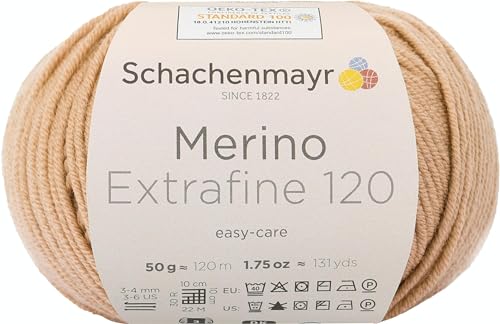Schachenmayr Merino Extrafine 120, 50G camel Fils À Tricoter