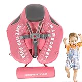 赤ちゃんフロート - 赤ちゃんの水泳フロート|非膨大な子供の水泳ベスト、 プール リング、取り外し可能な太陽の天蓋付きの最新のデザイン、安全な安全ストラップ、柔らかいインフレータブルシート