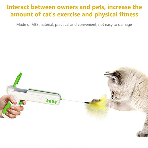 Adaskala Brinquedo interativo para gato com badminton cat pole chaser fitness kitty toy kitty indoor