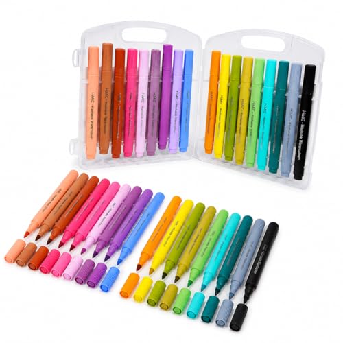 Image of FunBlast Washable Watercolor Pens Set - Pack of 18 Pcs; Colouring Kit Art Markers Colour Sketch Pens Set Kids Artists Sketching Drawing Materials Craft Supplies Return Gift