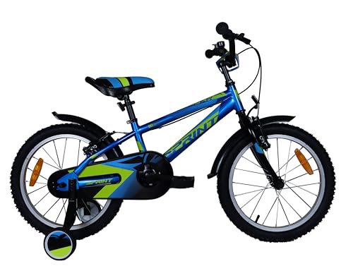 Umit Casper Bicicleta, Juventud Unisex, Azul-Verde, 18'