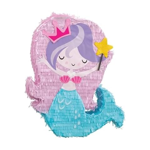 Enchanting Mermaid Shaped Drum Pinata Cover