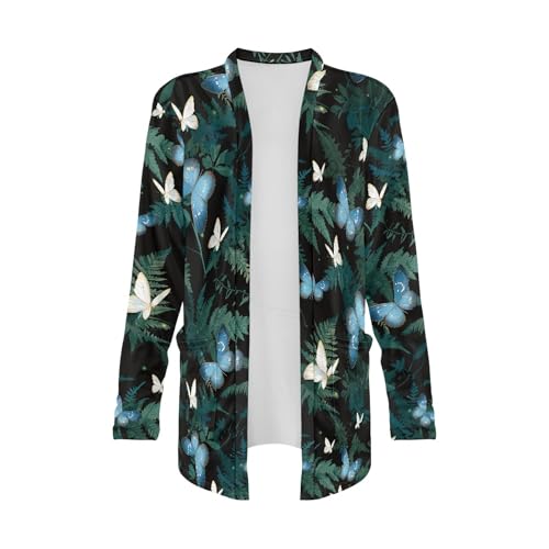 Image of Cardigan Sweaters for Women Long Sleeve Cardigan Soft Drape Open Front Fall Dusters V-Neck Jackets Dressy Loose Coat