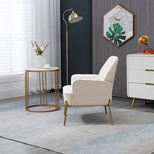 Sillón Terciopelo Beige Plegable miniatura 4