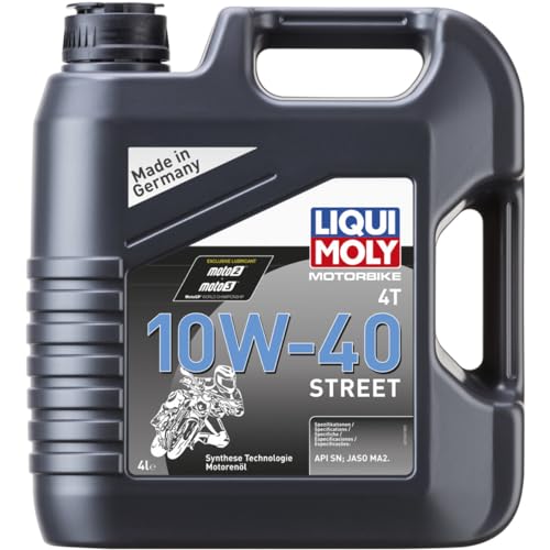 LIQUI MOLY Motorbike 4T 10W-40 Street 4 L idéale pour vos balades et trajets quotidiens