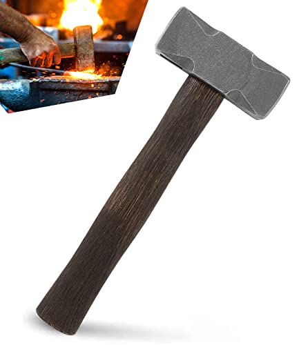 Sixcow 2.2BDZFXCZ-US-1 Blacksmith 2.2Lb Handmade Square Forge Hammer thumb #6