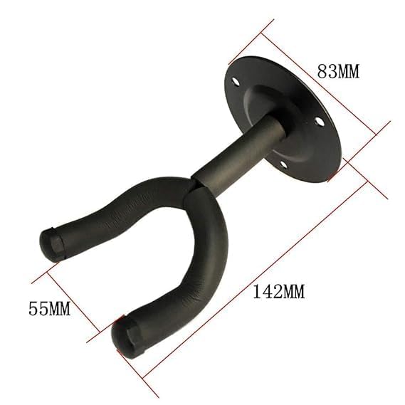 Image of CERLINK Guitar Wall Hanger, Guitar Wall Mount, Guitar Hanger Wall Hook Stand Rack for Acoustic | Electric | Bass Guitar | Banjo | Mandolin, Guitars Accessories (Pack of-5)