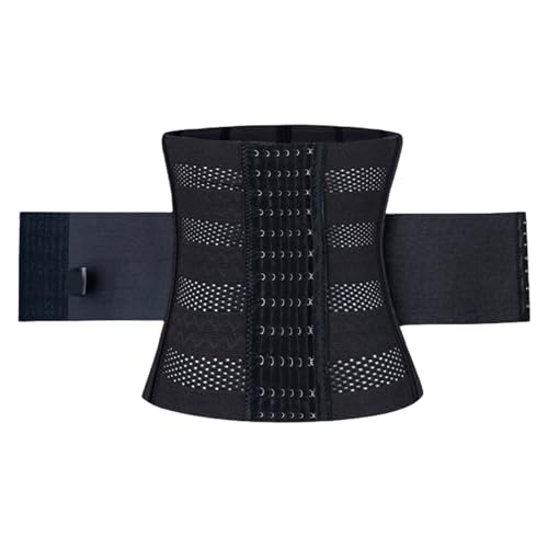 XuQiZZpp Cómodo cinturón de cintura transpirable para quemar grasa, sauna, cinturón de restricción, cinturón para mejorar la cintura, Negro, 3XL