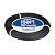 MUZATA 150ft 1/8" Black Wire Rope T316 Stainless Steel Marine Grade for Indoor Cable Railing Aircraft Stair Deck Fencing 7x7 Strand DIY Balustrade Hanging WR19 WP1