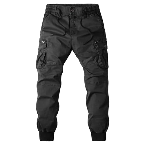 Men's Hiking Lightweight Cargo Pants Cargo Outdoor Multi Pocktets Trousers Relaxed Fit Work Men Legged Pants4