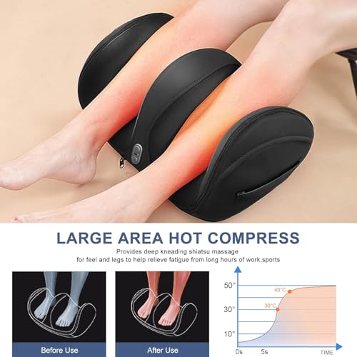 Lnoyui F-0001 Foot Massager Machine With Heat Deep Tissue Shiatsu Foot Massager Massage Foot And Calf Massager Christmas Gifts Gifts thumb #5