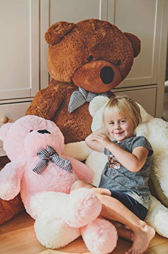 Angelove Teddybär Groß XXL - Riesen Teddy 80cm-180cm, Riesiges Kuschelbär, Plüsch Bär - Rosa 160cm – Bild 2