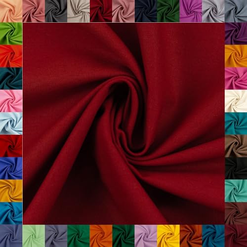 Tissu en coton de couture bordeaux Swafing HEIDE idéal pour confectionner des vêtements