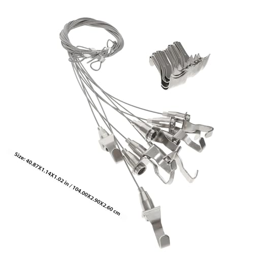 Kit para colgar cuadros sin dañar paredes mediante cable ajustable con gancho 3