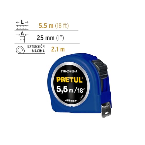 Flexómetro Pretul 5 m 18 Imagen adicional