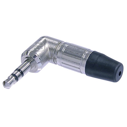 Neutrik NTP3RC Prise jack audio, raccordement par soudure, dispositif anti-traction, 3 broches, 3,5 mm Noir/chromé