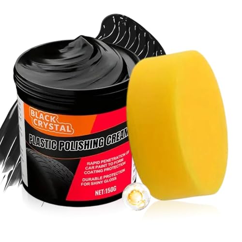 Genérico Restaurador Molduras Negras Automotriz,Pasta Reparadora Goma 150g - Limpiador y para Coches | para Neumáticos Llantas Faros Restauración Reparación Detallado Camiones Parachoques Goma