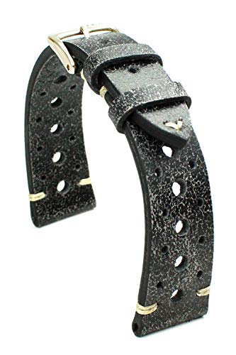 Bracelet montre 18mm Rios1931 Rallye robuste en cuir fait main