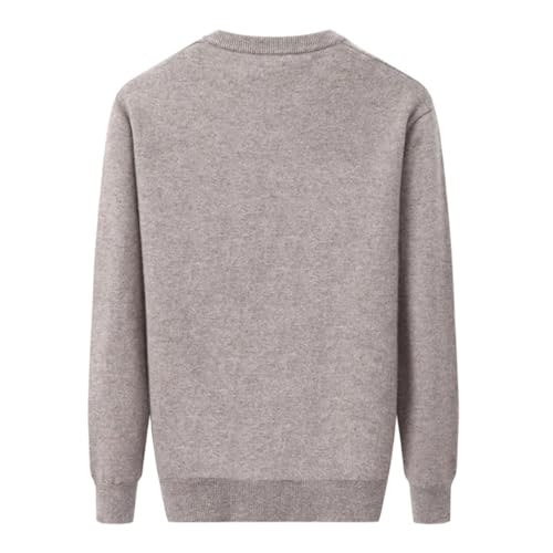 Hdhdeueh Men Cashmere V-Neck Large Sweater Casual Thick Pullovers Knitted Jumper3