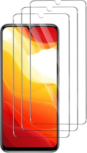 Jinyunlai Protector Pantalla para Xiaomi 10 Lite 5G, [3 Piezas] Antirayaduras, HD Transparente, Sin Burbujas, 9H Dureza Protector de Pantalla de Vidrio Templado para Xiaomi 10 Lite 5G