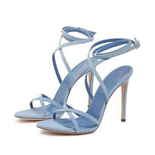 Arqa Womens Fashionable Dress Classic Simple Blue Pumps Almond Open