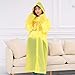 Produktbild EWQG-Pfanne Regen Ponchos, wasserdichte Regenponcho Mit Kapuze und Ärmeln, Unisex, Geeignet for Wandern, Camping, Angeln Oder Jagen -AA Schutz Overall (Farbe : Yellow)