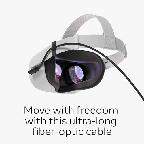 meta quest link cable - virtual reality headset cable for quest - 16ft 5m - pc vr