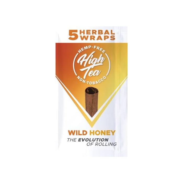 Buy High Tea Non Tobacco All Natural Herbal Smoking Wraps Wild Honey