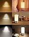 AUKEY Lámpara de Mesa, Regulable Lámpara de Noche de Atmósfera con Sensor...