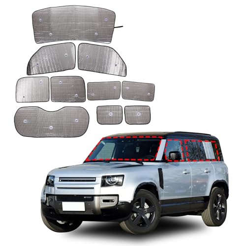 Pare-soleil de voiture anti-UV pour Defender 130 : isolation thermique complète du vitrage