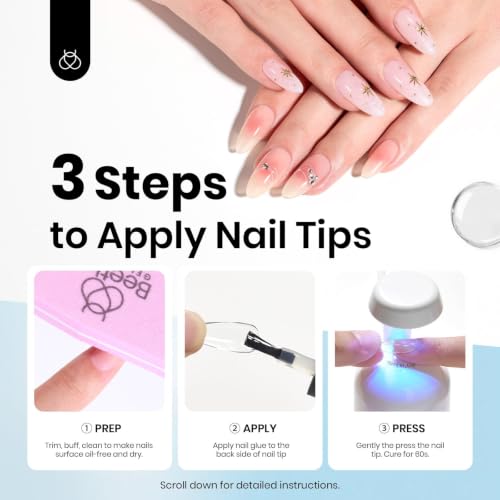 Image of Beetles Gel Polish 9 in 1 Gel Nail Glue for Clear Acrylic Nail Tips