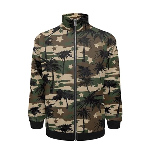 Image of Men's Lightweight Jackets Casual Full Zip Fleece Jacket Men Coats Fashion Long Sleeve Sweatshirt
