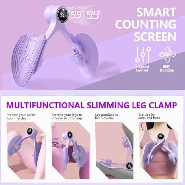 Thigh Master,Kegel Exerciser,Pelvic Floor Muscle,Pelvic Floor Exercise Devices,Thigh Master Thigh Exerciser for Women,Hip Trainer Kegel Exerciser,Pelvic Floor Trainer for Postpartum Rehabilitation